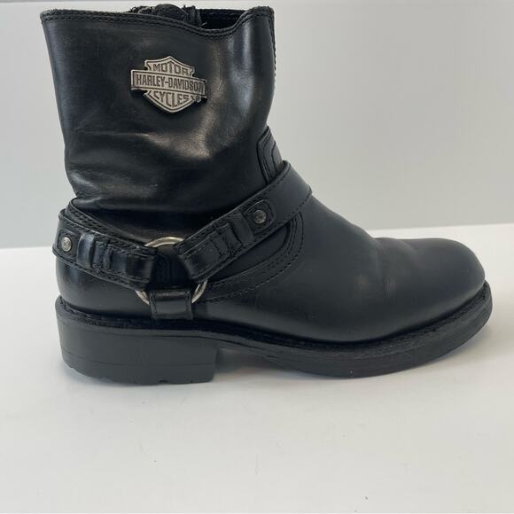 Harley-Davidson Mens Scout Black 7-Inch Leather Boots  8.5  8 1/2 - Picture 7 of 15